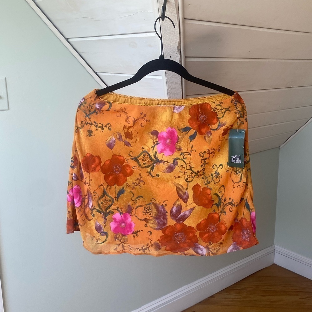 NWT Wild Fable Women's Chiffon Slip Mini Skirt Size Medium